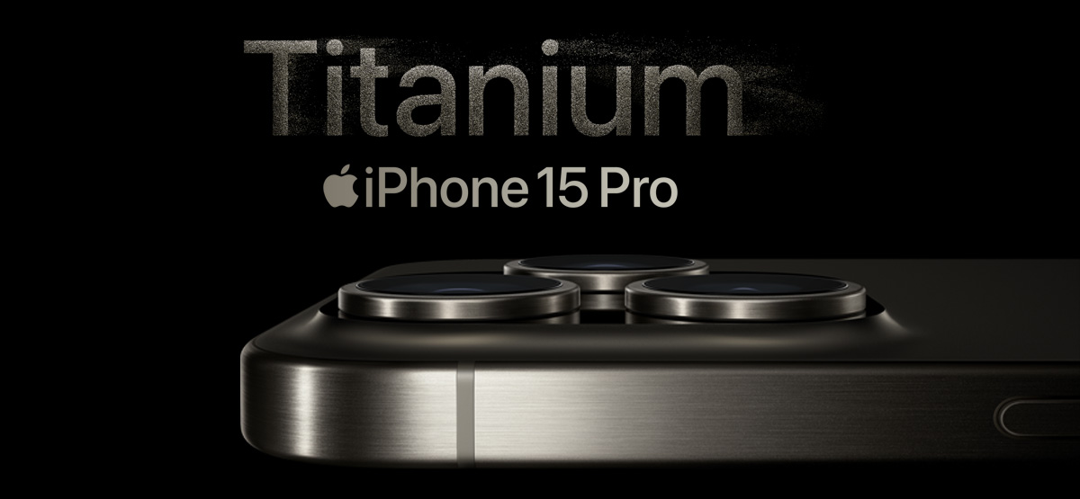 Titanium iPhone 15 pro